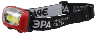 ЭРА Б0052751 Фонарь налобный светодиодный GB-709 Пиранья, на батарейках, 3 режима 5 Вт, СОВ, 3хААА