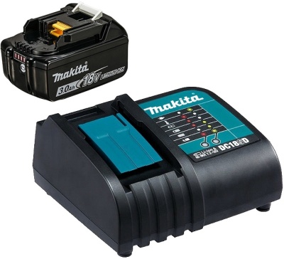 Батарея аккумуляторная Makita BL1830B 18В 3Ач Li-Ion (З/У в компл.) (191A23-6)