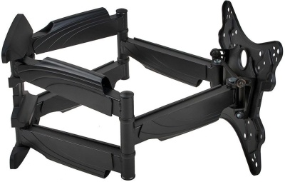 Кронштейн для телевизора Arm Media COBRA-45 new черный 22"-65" макс.45кг настенный поворотно-выдвижной и наклонный