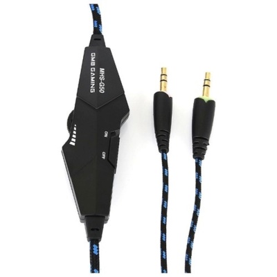 Гарнитура Gembird MHS-G55, код Survarium, черн/син, рег громкости, откл микр, каб 2.5м