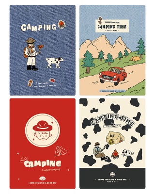 Блокнот Deli L98100 100л линейка ассорти