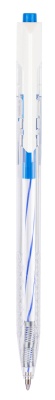 Ручка шариковая Deli EQ24-BL авт. 0.7мм прозрачный синие чернила (1шт)