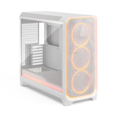 Корпус ПК без блока питания/ Case Fractal Design Meshify 3 XL Ambience Pro RGB TG Clear Tint, Full-Tower, 3x140mm ARGB, 2xUSB-A 3.2 + 1xUSB 3.2 Type-C SSI-EEB, SSI-CEB, E-ATX, ATX, mATX, mITX, White