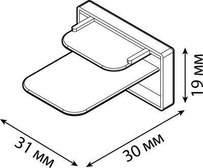Заглушка для трекового шинопровода белый однофазный Gauss Gauss TR116