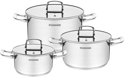 Набор кастрюль Starwind Chef Compact 6 предметов (SW-CH3006)