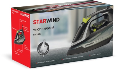 Утюг Starwind SIR2845 2800Вт черный/серебристый