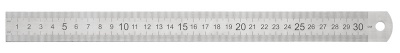 Линейка Silwerhof 160166 сталь нержавеющая дл.30см двухсторонняя шкала