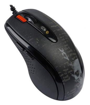 Мышь A4Tech V-Track F5 черный/рисунок оптическая (3000dpi) USB (6but)