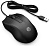 Мышь HP 100 черный оптическая USB