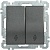 Iek EVB22-K95-10 ВС10-2-2-Б Выключатель 2 клав. прох. 10А BOLERO антрацит