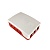RA597   Корпус ACD  Red+White ABS Case for Raspberry 4B (RASP1967)