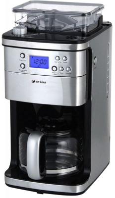 Кофеварка капельная Kitfort КТ-705 1000Вт серебристый