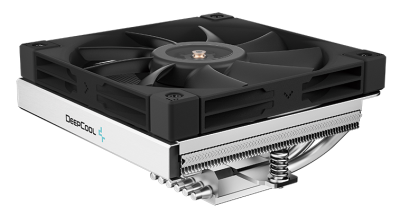 Кулер для процессора DEEPCOOL AN600 LGA1700/1200/115X/AM5/AM4 низкопрофильный 67mm (18шт/кор, TDP 180W, PWM,  White LED Fan 120mm, 6 тепл. трубок, Copper Base, черный) RET (AN600)