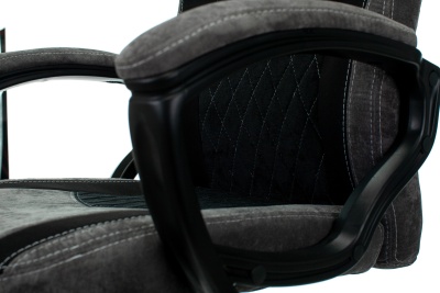 Кресло игровое Бюрократ VIKING 6 KNIGHT Fabric черный с подголов. крестовина металл