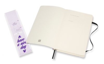 Блокнот Moleskine CLASSIC SOFT EXPENDED QP618EXP Large 130х210мм 400стр. нелинованный мягкая обложка черный