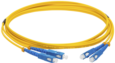 Патч-корд оптический LANMASTER, LSZH, дуплексный, SC/UPC-SC/UPC, SM OS2, 1.0 м (LAN-2SC-2SC/SU-1.0)