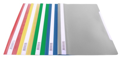 Папка-скоросшиватель Бюрократ Люкс -PSL20YEL A4 прозрач.верх.лист пластик желтый 0.14/0.18