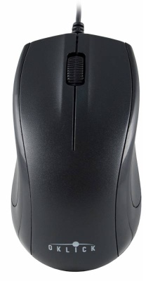 Мышь Оклик 185M черный оптическая (1000dpi) USB (3but)