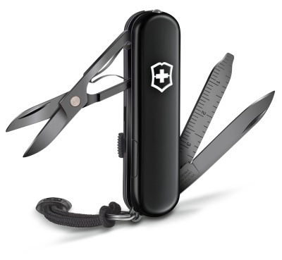 Нож перочинный Victorinox Signature Lite Onyx Black (0.6226.31P) 58мм 8функций черный подар.коробка