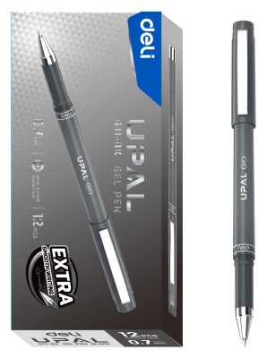 Ручка гелев. Deli Upal EG11-BK d=0.7мм (1шт)
