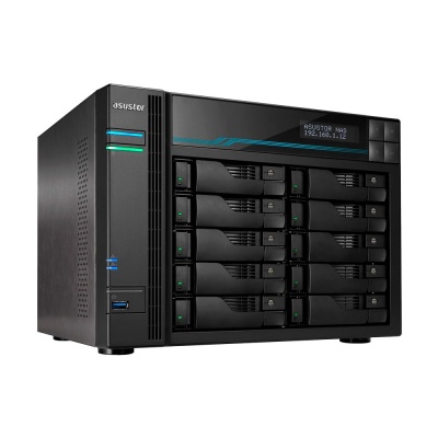 Сетевое хранилище ASUSTOR AS7110T 10-Bay NAS/Media player/Intel Xeon E-2224  3.4GHz up to 4.6GHz(Quad-Core), 8GB SO-DIMM DDR4, noHDD(HDD,SSD),/10x1GbE+3x2,5Gbe(LAN)/3xUSB3.2,HDMI/M.2/4ip camera license ; 90IX01D1-BW3S1 (AS7110T)