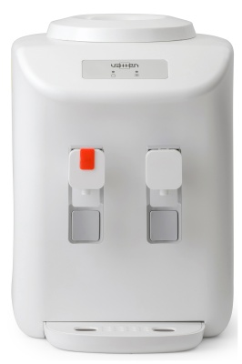 Кулер для воды Vatten D27WE, настольный, НАГРЕВ/ОХЛАЖДЕНИЕ ЭЛЕКТРОННОЕ, 2 крана, белый, 7025