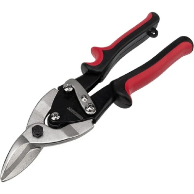 Rexant (12-4631) Ножницы по металлу левые 260 мм никелированные, двухкомпонентные рукоятки