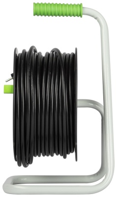 Удлинитель силовой на катушке пластик 4 розетки с заземлением 50м ПВС 3x1.5мм2 GREEN LINE KAT-3x1.5-50m Greenline ЭРА