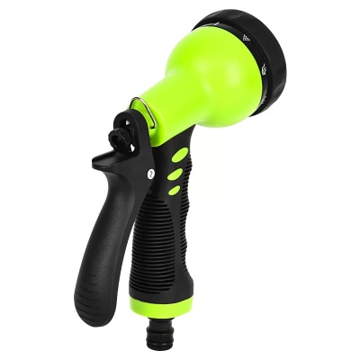 Пистолет-распылитель поливочный Deli DL8760 9 режимов распыления, диаметр шланга 3/4", прорезиненная рукоять, пластиковый корпус