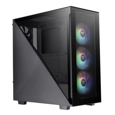 Корпус Thermaltake Divider 300 TG ARGB черный без БП ATX 2x120mm 2xUSB3.0 audio front door bott PSU