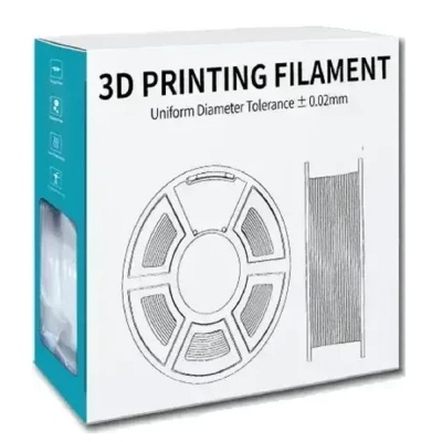 Филамент NVPRINT PLA Matte Grey для 3D печати диаметр 1.75мм  длина 330 метров  масса 1 кг