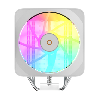 Кулер для процессора Ocypus Delta A40 EX WH Digital, 120mm ARGB FAN, Top Display Panel, 4 HEAT PIPES, 4-PIN PWM, 500-1800 RPM, 29DBA, HYDRO BEARING, LGA115X/1200/1700/18XX, AM4/AM5