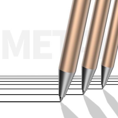 Ручка гелевая Deli S99 авт. 0.5мм корпус метал. ассорти черные чернила (упак.:1шт)