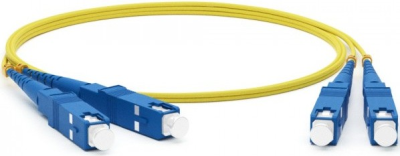 Патч-корд оптический TWT, PVC, дуплексный, SC/UPC-SC/UPC, SM OS2, 3.0 м (TWT-2SC-2SC/SU-3.0)