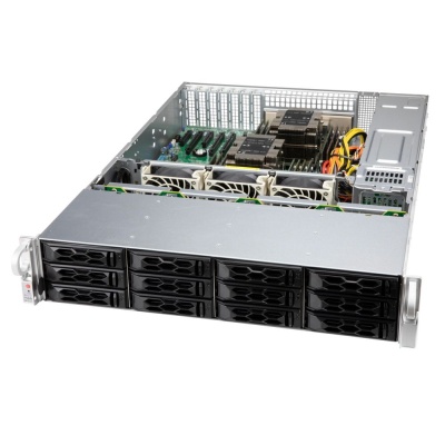 SuperMicro CSE-LA26E1C4-R609LP 2U, Black 8xHotSwap 2.5/3.5" SAS/SATA, 4xHotSwap 2.5/3.5" SAS/SATA/NVME, 650W HS 1U RM, w/o rail