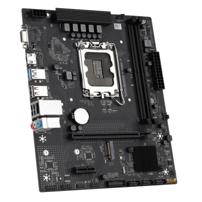 Материнская плата MAXSUN MS-Challenger B760M-F, LGA1700, B760, 2*DDR4, 3*SATA3, M.2, 2*USB 3.2, 4*USB 2.0, 1*PCIEx16, 1*PCIEx1, VGA+HDMI,  mATX (MS-Challenger B760M-F)
