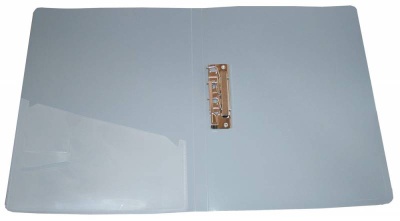 Папка метал.зажим Бюрократ -PZ07C A4 пластик 0.7мм внут.и торц.карм ассорти