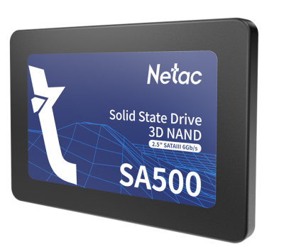 Ssd накопитель Netac SSD SA500 2.5 SATAIII 3D NAND 480GB, R/W up to 520/450MB/s, 3y wty (NT01SA500-480-S3X)