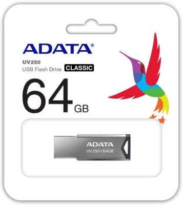 Флеш Диск A-Data 64Gb UV250 AUV250-64G-RBK USB2.0 черный
