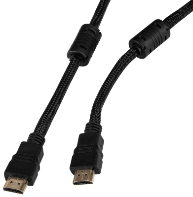 Кабель аудио-видео Buro HDMI (m)/HDMI (m) 2м. феррит.кольца Позолоченные контакты черный (HDMI-V1.4-2MC)