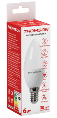 THOMSON LED CANDLE 6W 500Lm E14 4000K TH-B2014
