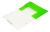 Папка на резинке Бюрократ Double Neon DNE510LETT A4 пластик кор.30мм 0.5мм салатовый