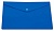 Конверт на кнопке Бюрократ -PK804A5NBLU A5 непрозрачный пластик 0.18мм синий