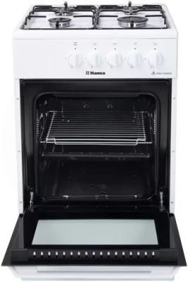 Плита Газовая Hansa FCGW510029A белый реш.сталь