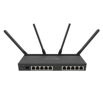 Роутер беспроводной MikroTik RB4011iGS+5HacQ2HnD-IN AC2000 10/100/1000BASE-TX/SFP+ черный