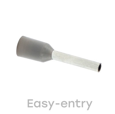 EKF nhvi-0.75-8 Наконечник штыревой втулочный изолированный  НШвИ 0,75-8 (50шт.) EKF PROxima