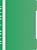 Папка-скоросшиватель Бюрократ PS-P20GRN A4 прозрач.верх.лист боков.перф. пластик зеленый