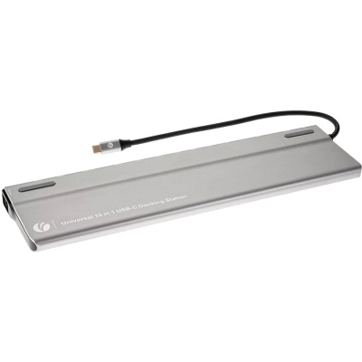 VCOM CU4703  Адаптер TypeC -->3*USB3.0+2*USB2.0+VGA+RJ45+SD+TF+AUD+HDMI+DP+2*USB3.1 Data+PD[4895182217294]