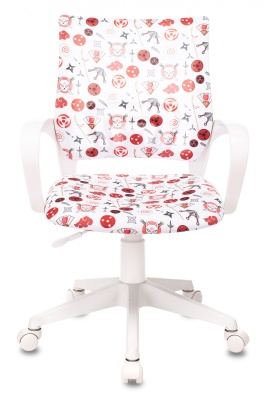 Кресло детское Бюрократ KD-W4 белый наруто крестовина пластик пластик белый