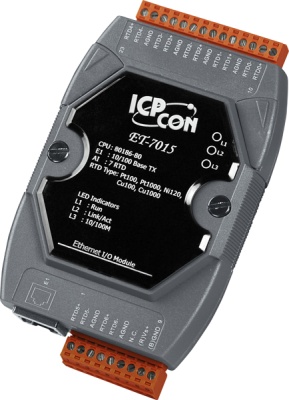 Ethernet-модуль с 7 каналами ввода с терморезисторов